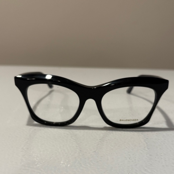 NWOT BalenciagaBlack Women's Semi Cat Eye Eyeglasses